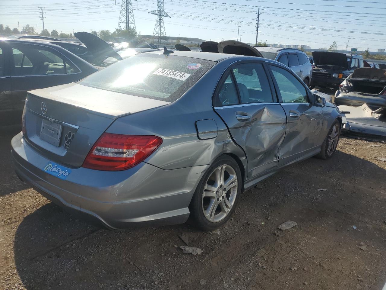 VIN WDDGF4HB8EG219528 2014 MERCEDES-BENZ C-CLASS no.3