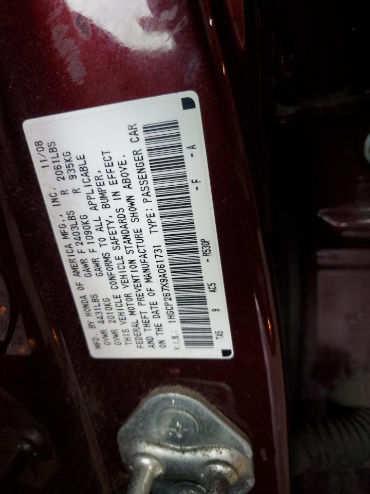 1HGCP267X9A061731 2009 Honda Accord Ex