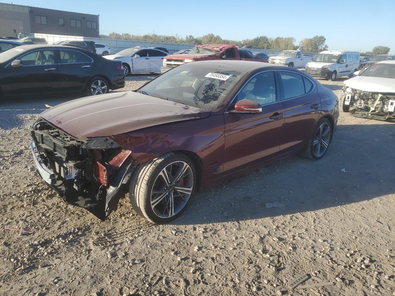 2024 Genesis G70 Base brown null gas KMTG34SC0RU138553 photo #1