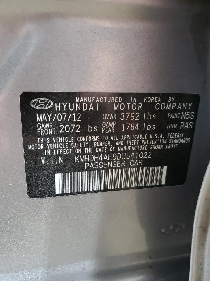 KMHDH4AE9DU541022 2013 Hyundai Elantra Gls