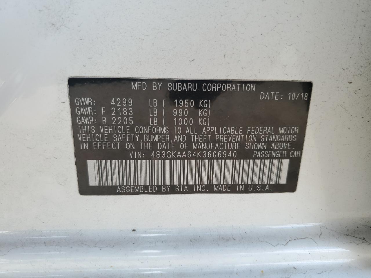 2019 Subaru Impreza - Image 12