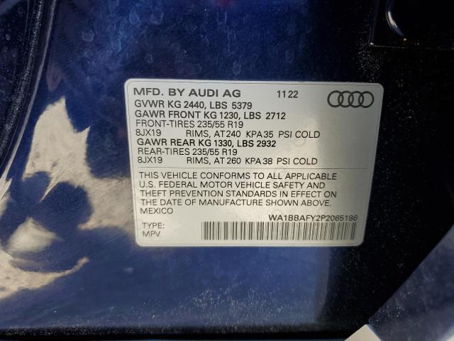 WA1BBAFY2P2065186 Audi Q5 PREMIUM 13