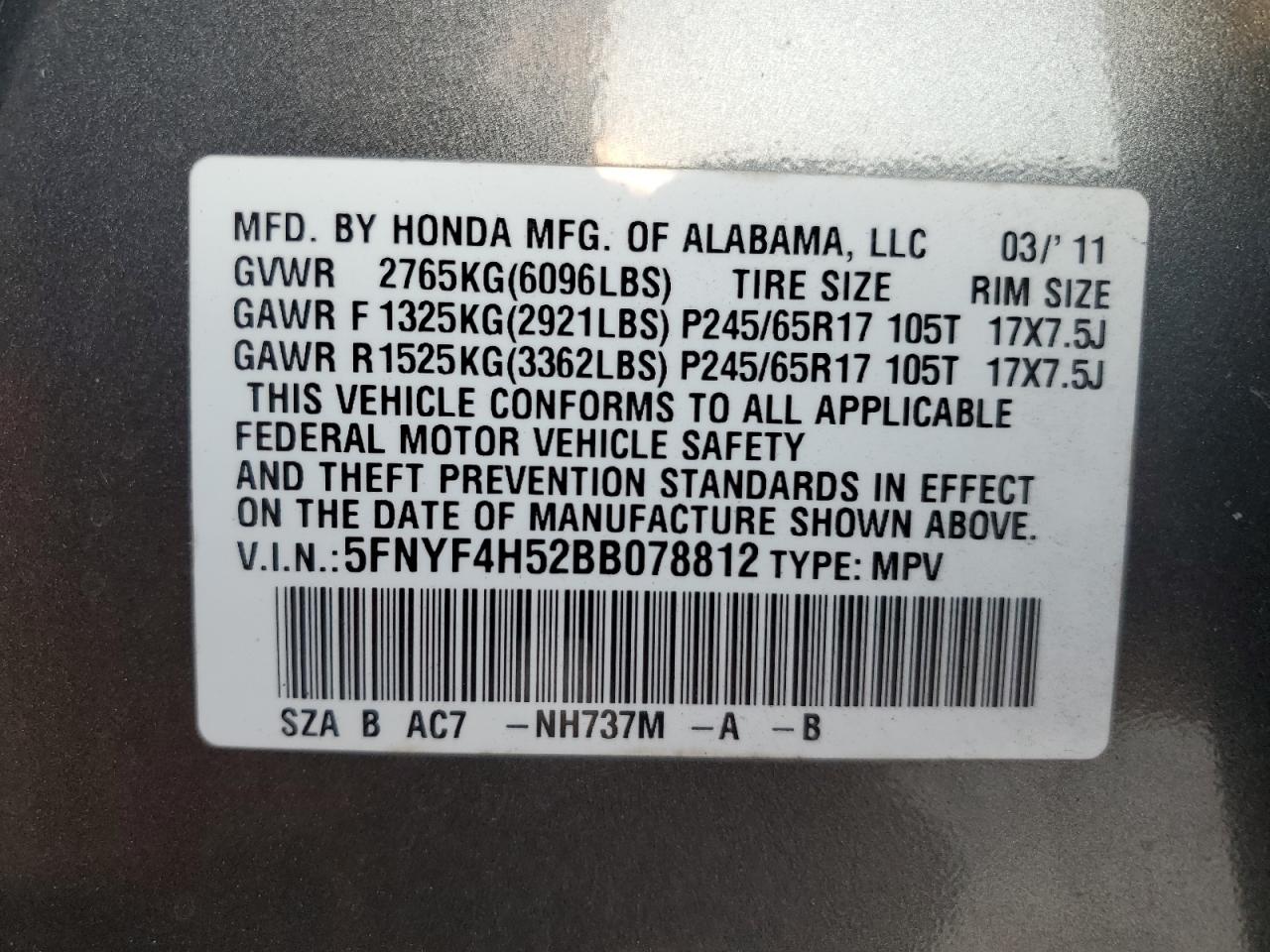 2011 Honda Pilot - Image 15