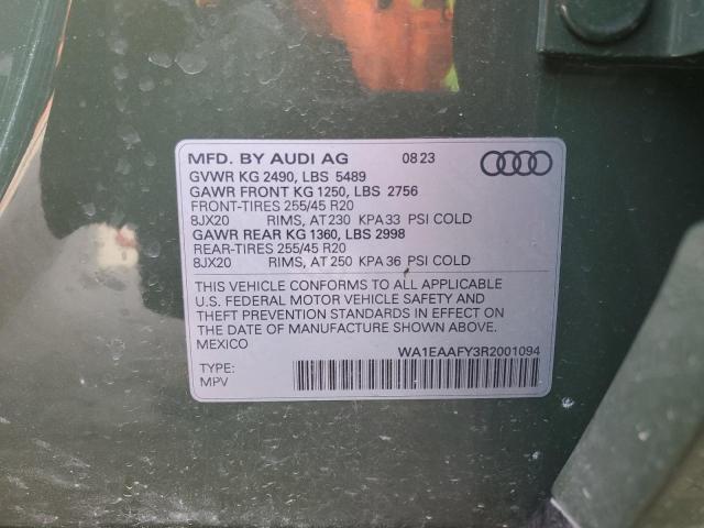 WA1EAAFY3R2001094 Audi Q5 PREMIUM 14