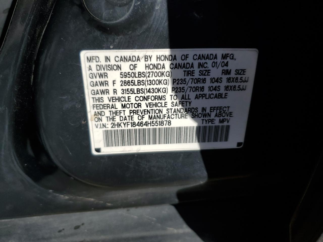2004 Honda Pilot - Image 13
