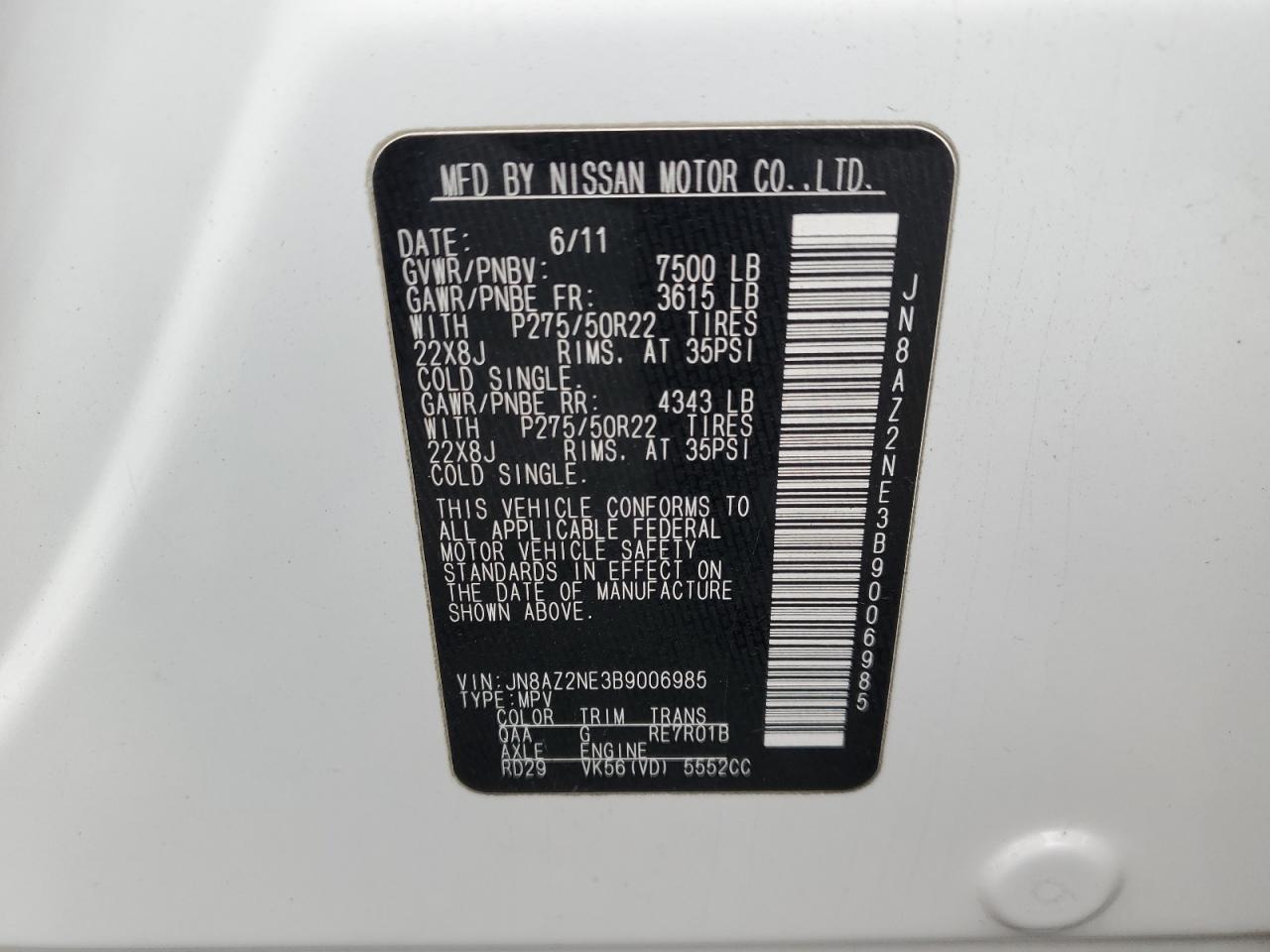2011 Infiniti QX56 - Image 14