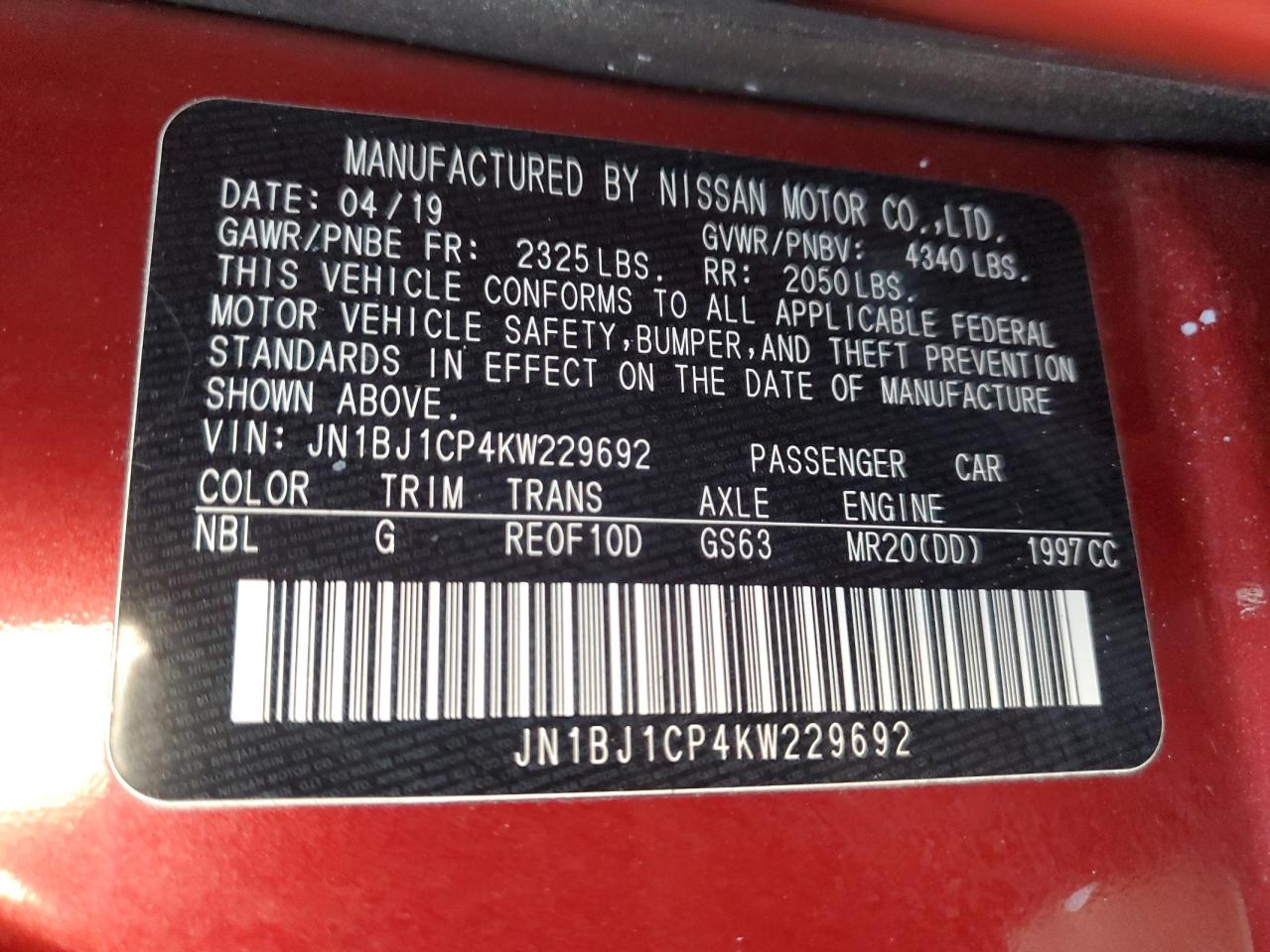 2019 Nissan Rogue - Image 14