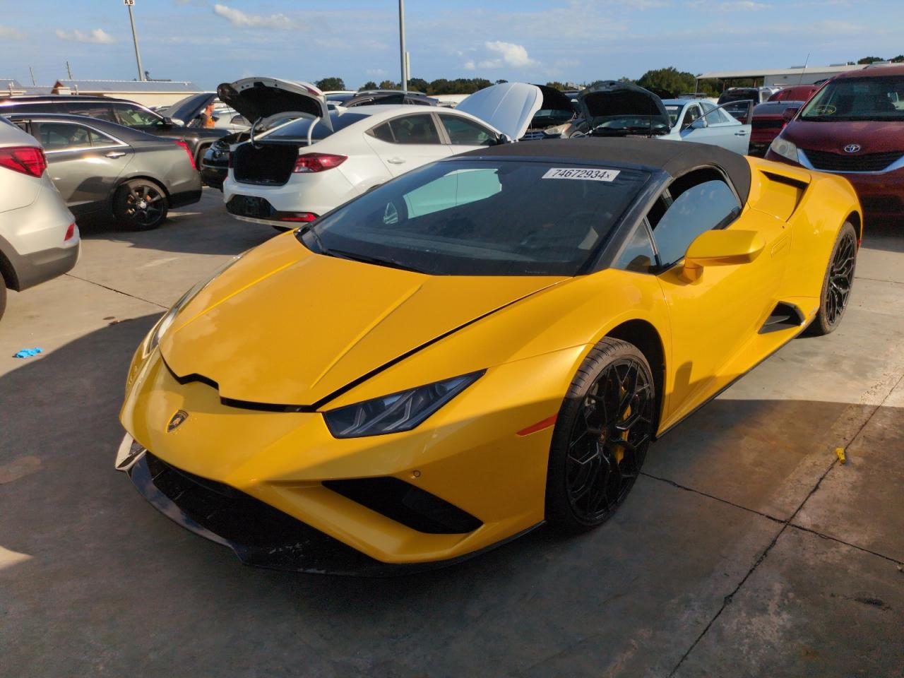 2023 Lamborghini Huracan Evo VIN: ZHWUT5ZF1PLA23321 Lot: 74672934