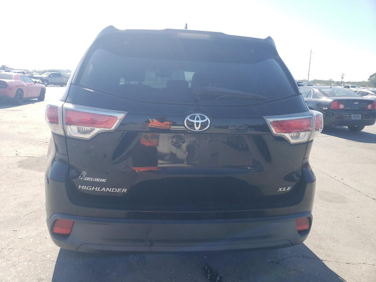 2015 Toyota Highlander Xle VIN: 5TDKKRFH9FS116243 Lot: 77760404