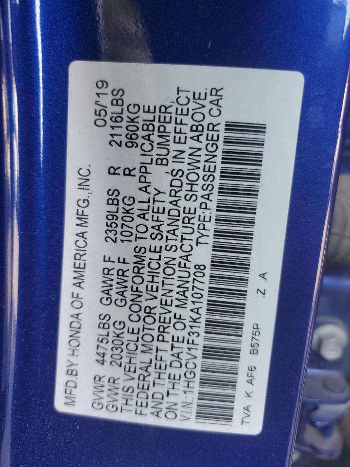 2019 Honda Accord - Image 14