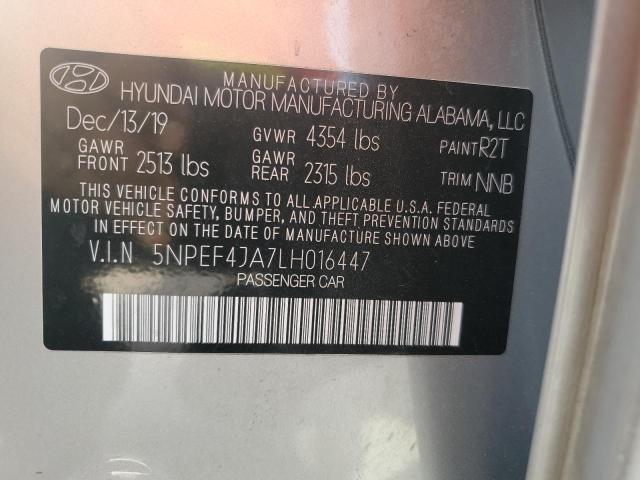 5NPEF4JA7LH016447 Hyundai Sonata SEL 13