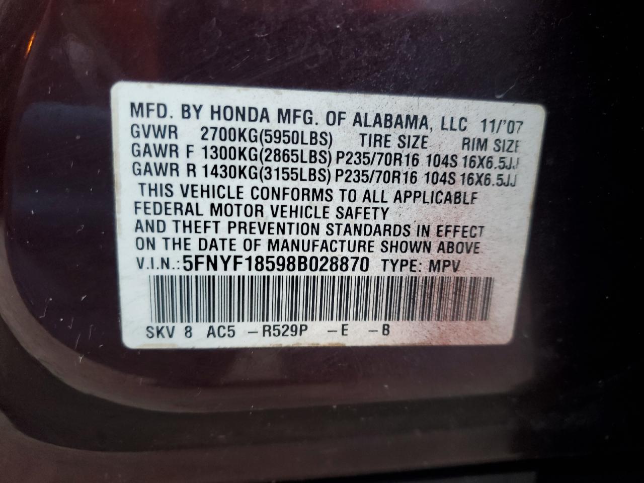 2008 Honda Pilot - Image 14