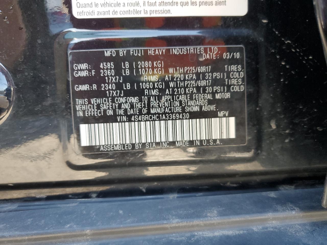 2010 Subaru Outback - Image 14
