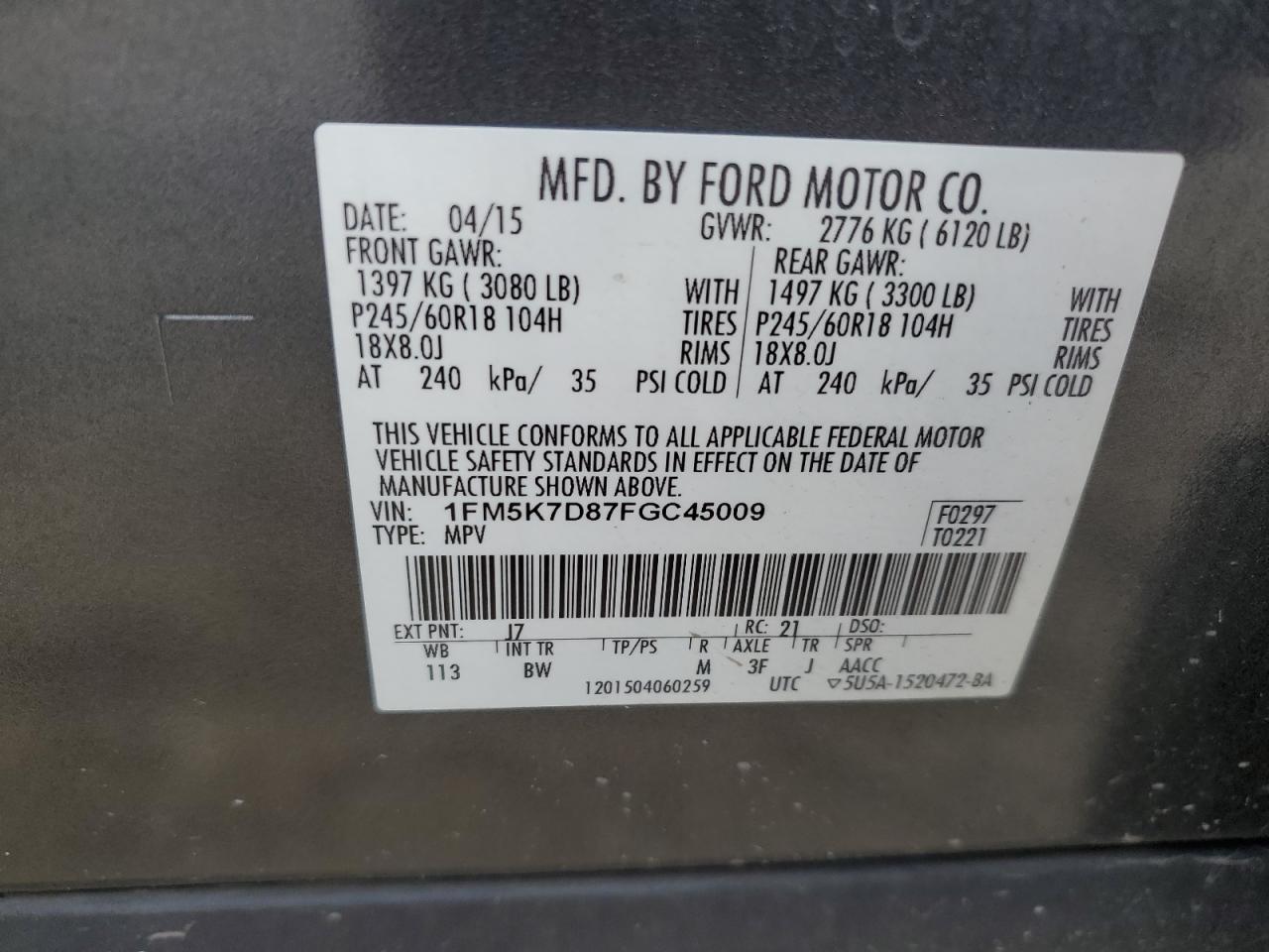 2015 Ford Explorer - Image 12