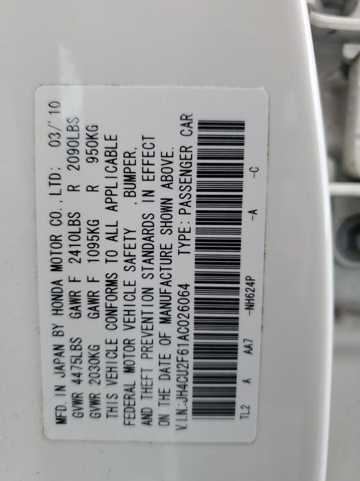 JH4CU2F61AC026064 2010 Acura Tsx