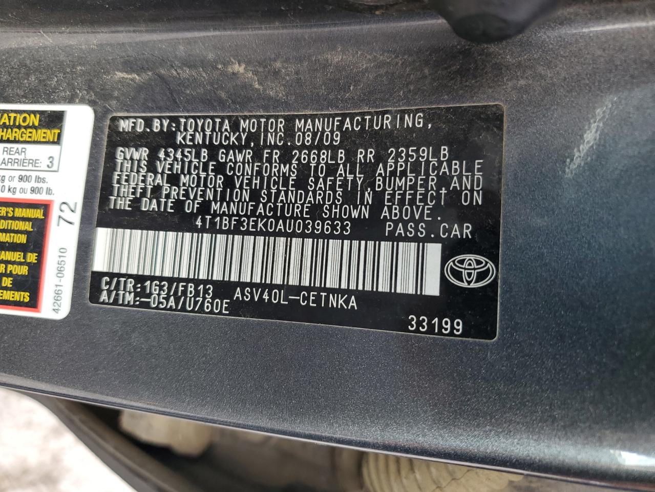 2010 Toyota Camry - Image 12