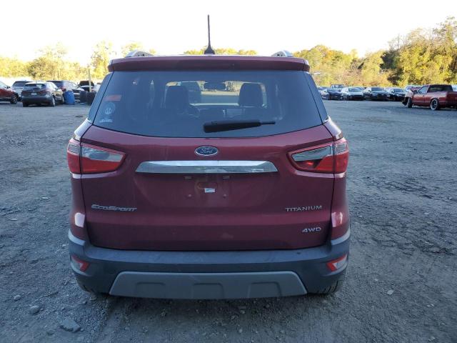  FORD ECOSPORT 2019 Czerwony