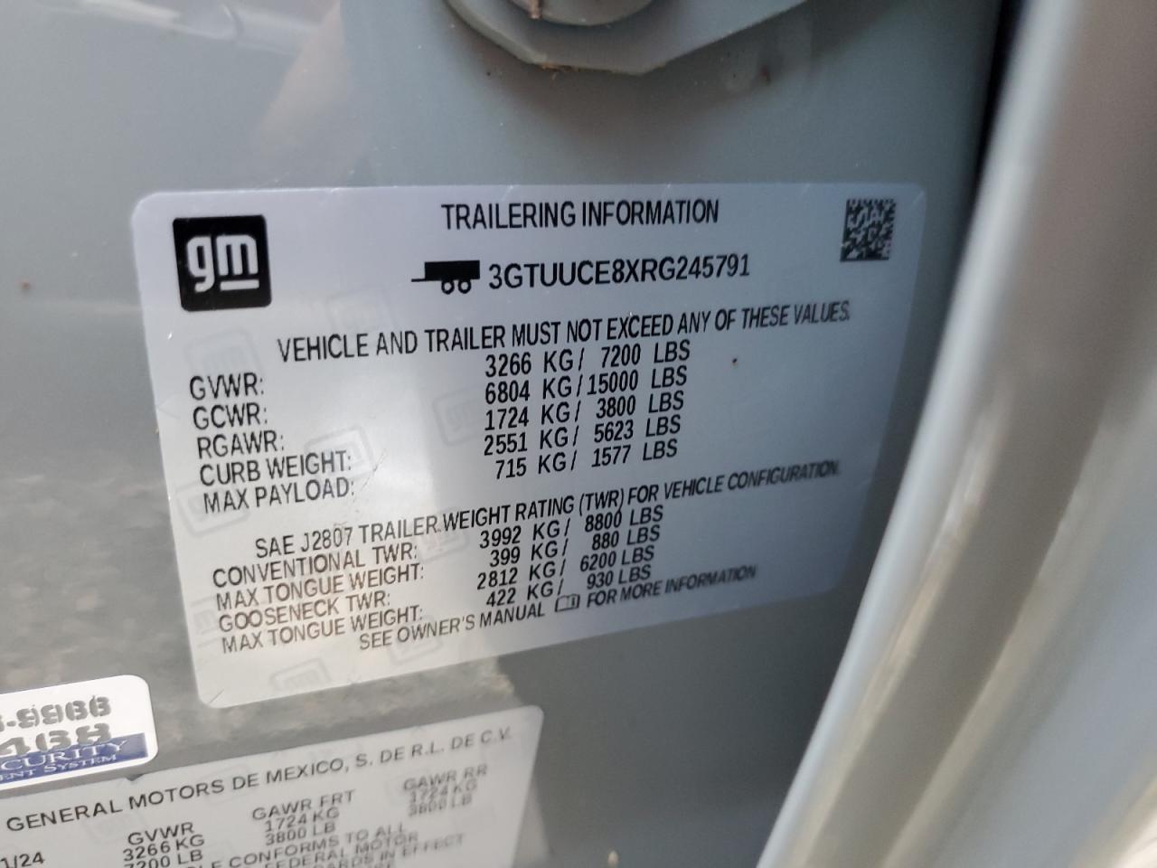 3GTUUCE8XRG245791 2024 GMC Sierra K1500 Elevation