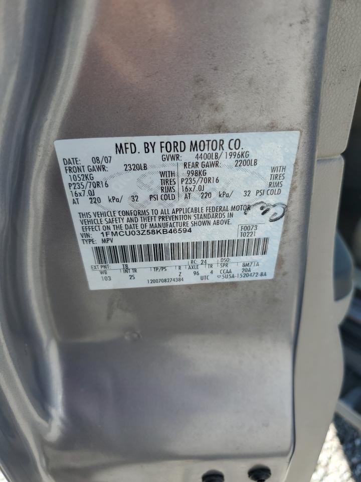 1FMCU03Z58KB46594 2008 Ford Escape Xlt