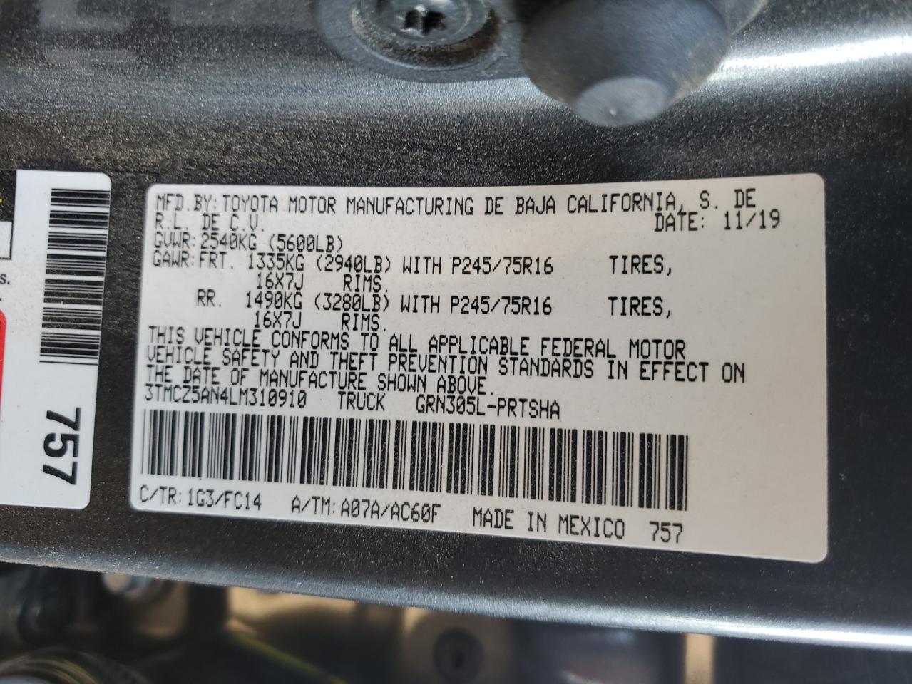 2020 Toyota Tacoma - Image 14