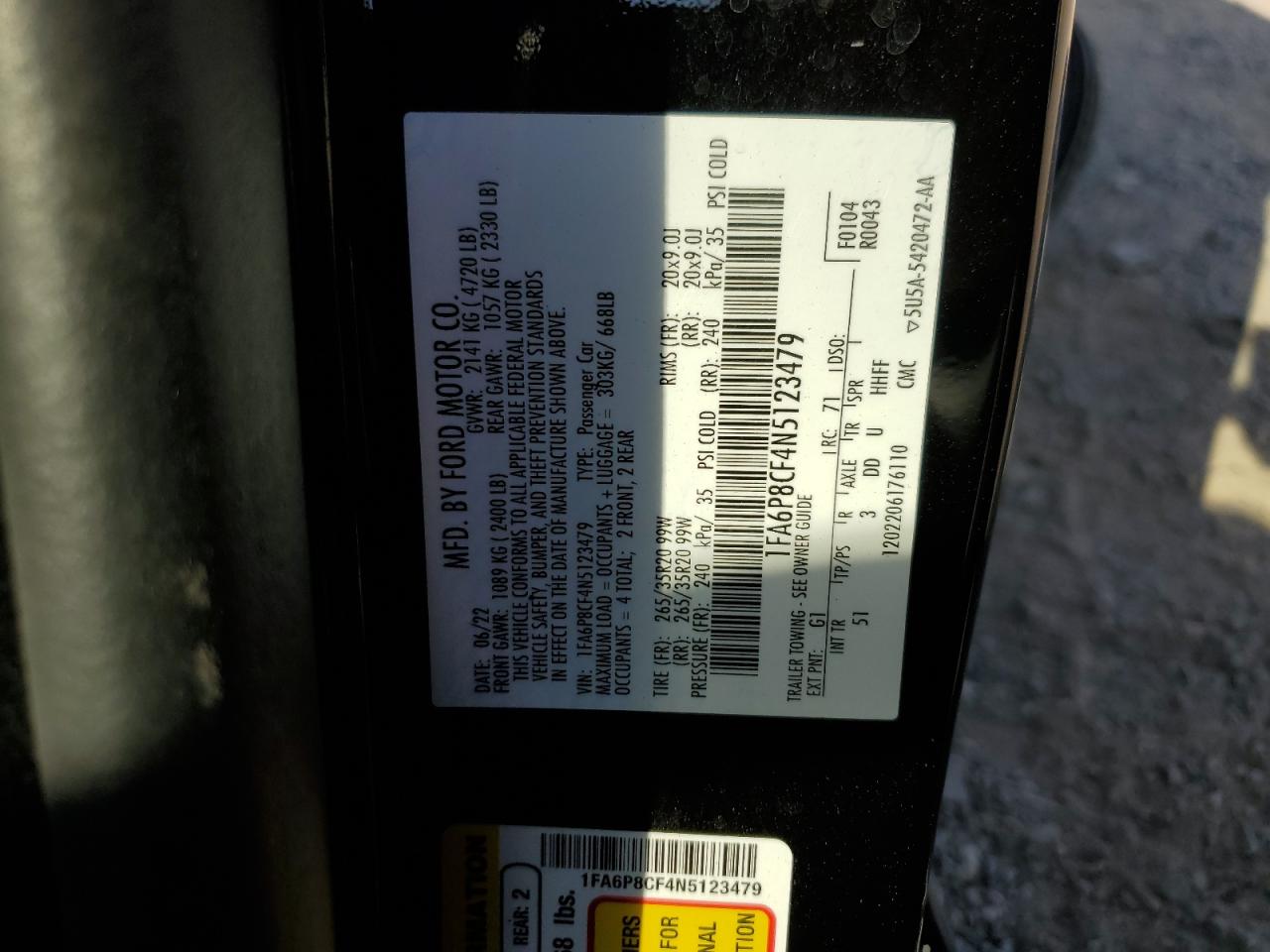 1FA6P8CF4N5123479 2022 FORD MUSTANG - Image 13
