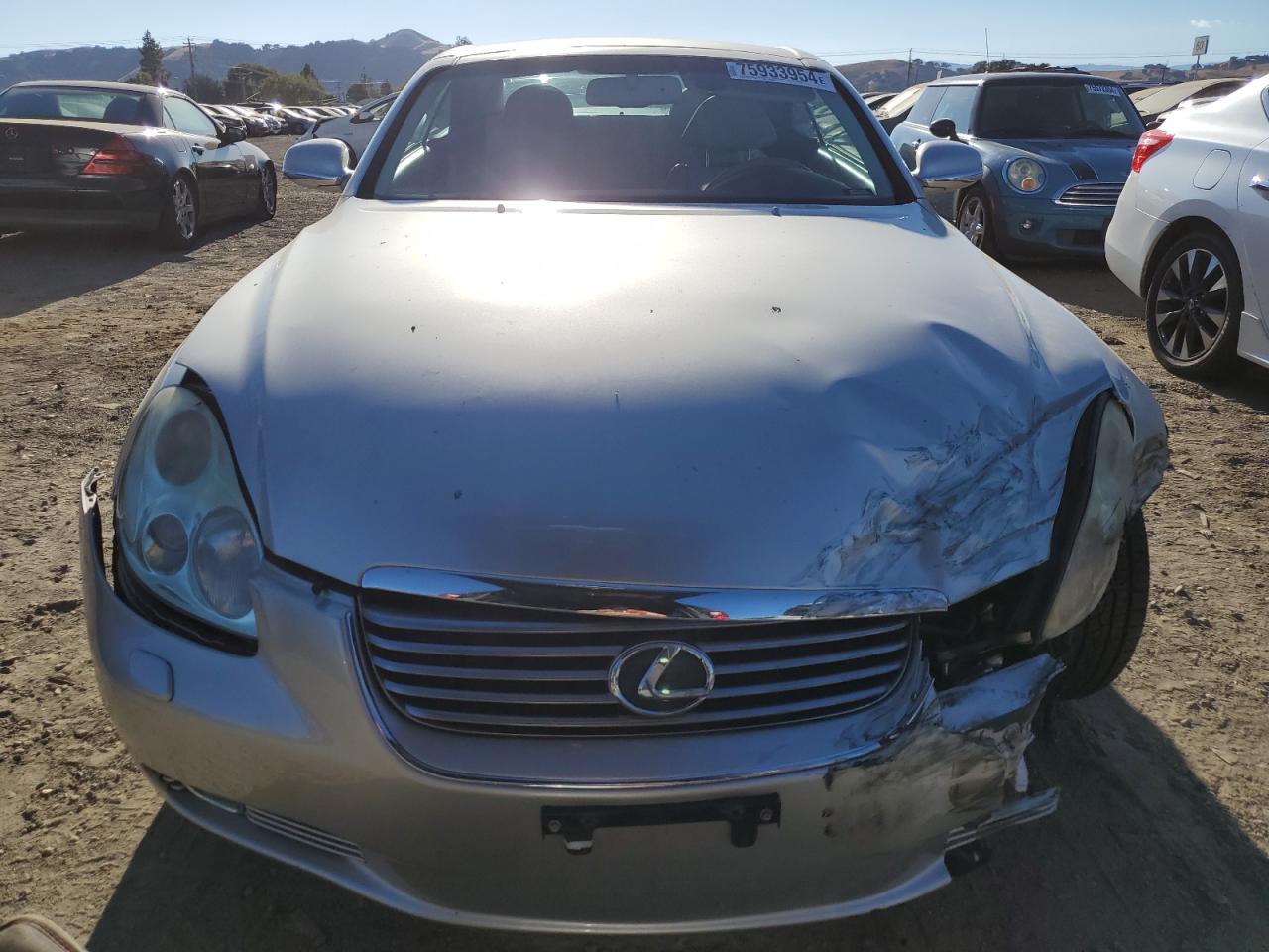 2005 Lexus Sc 430 VIN: JTHFN48Y950065951 Lot: 75933954