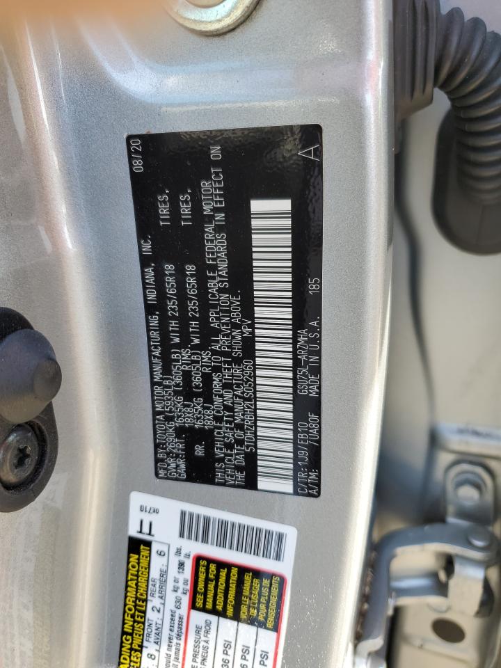 5TDHZRBH2LS052960 2020 TOYOTA HIGHLANDER - Image 13