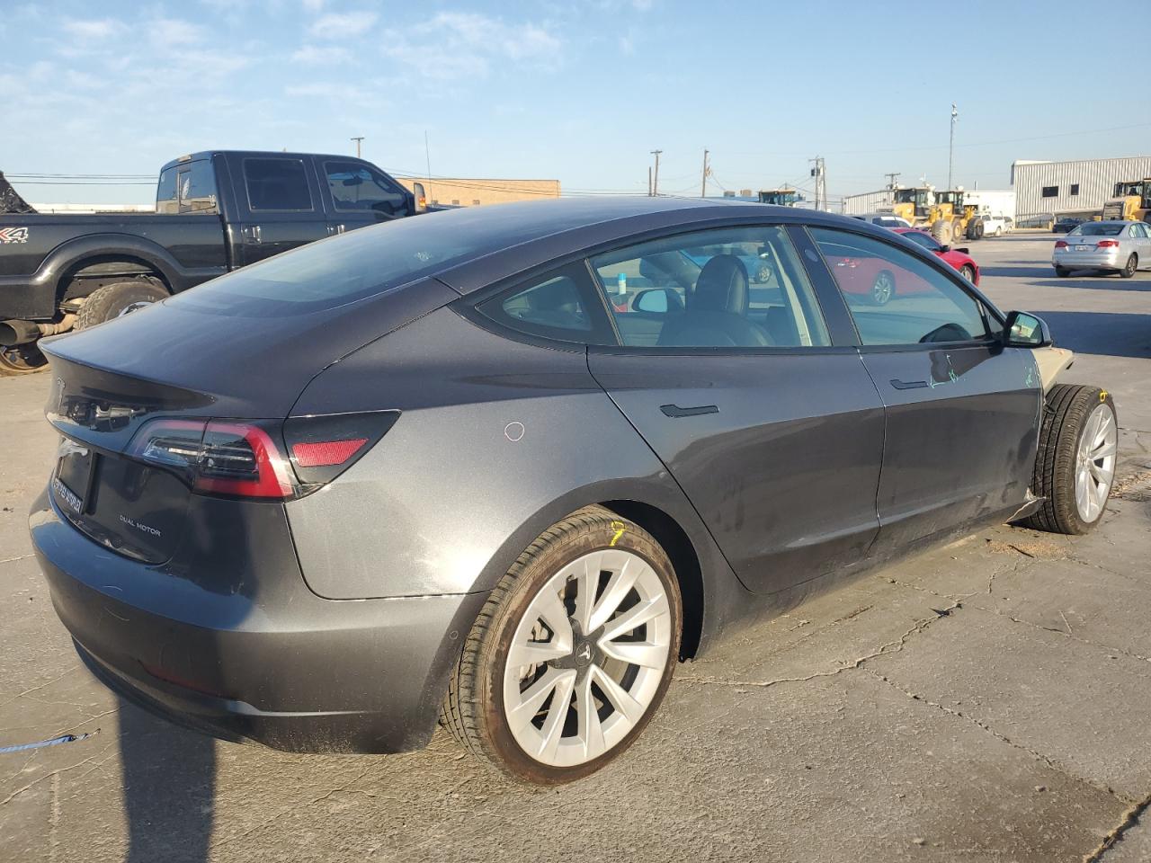 VIN 5YJ3E1EBXMF855570 2021 TESLA MODEL 3 no.3