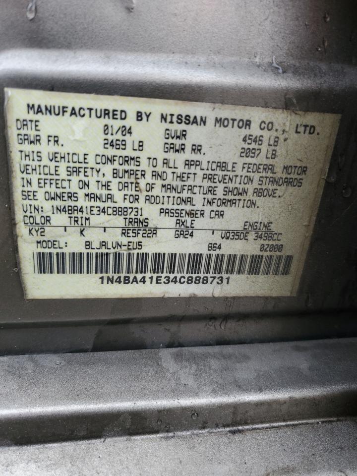 1N4BA41E34C888731 2004 Nissan Maxima Se