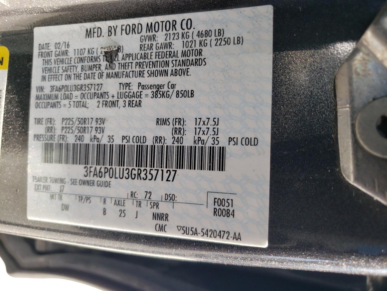 2016 Ford Fusion - Image 13