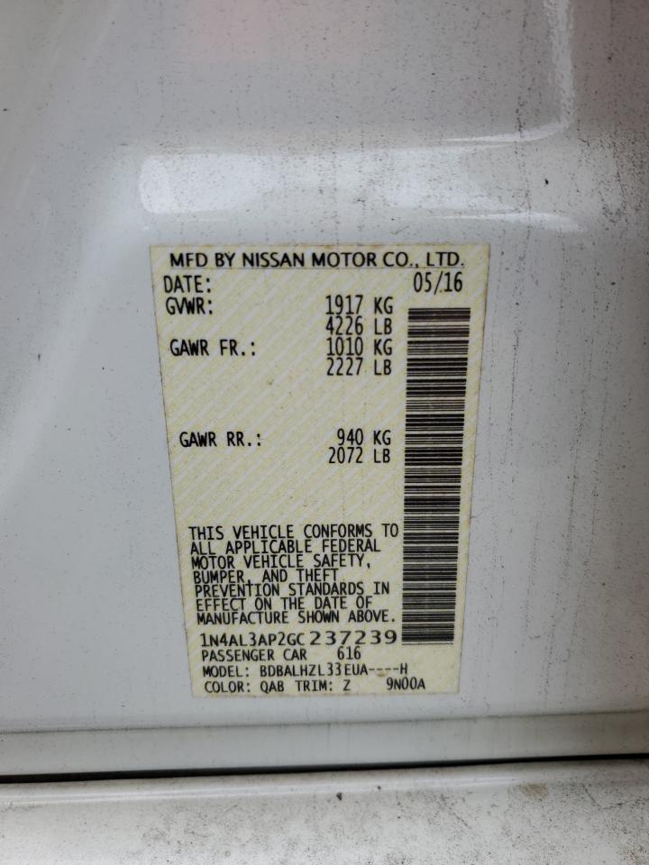 1N4AL3AP2GC237239 2016 NISSAN ALTIMA - Image 12