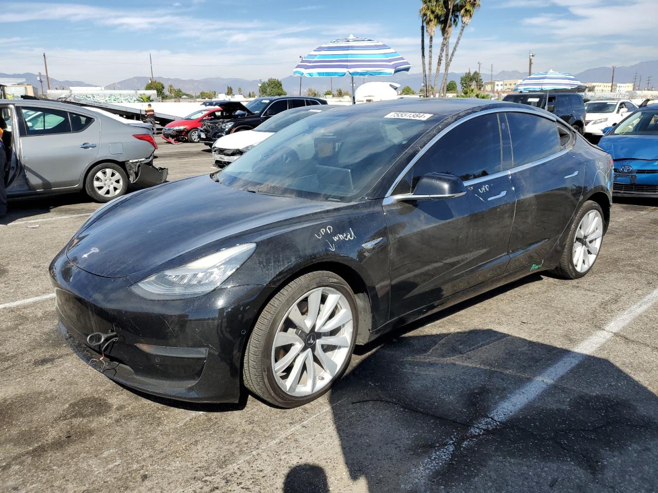 VIN 5YJ3E1EBXLF666416 2020 TESLA MODEL 3 no.1