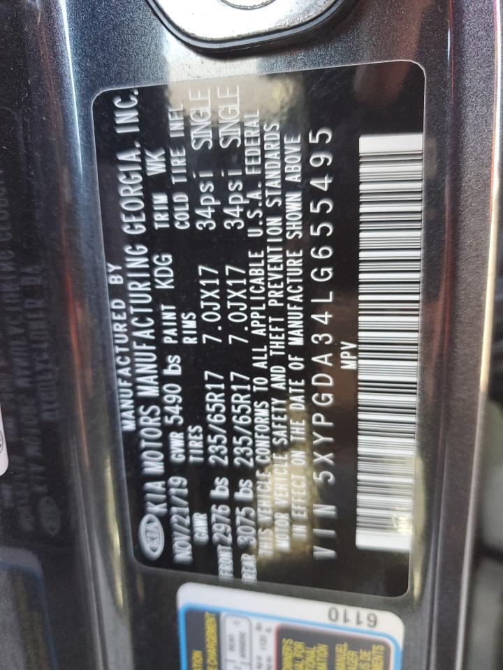 5XYPGDA34LG655495 2020 Kia Sorento L