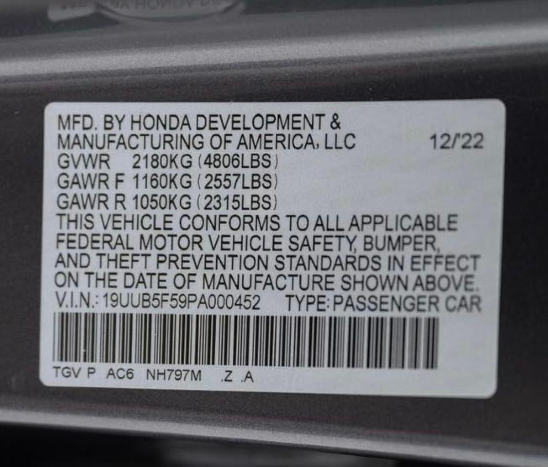 2023 Acura Tlx Tech A VIN: 19UUB5F59PA000452 Lot: 76097294