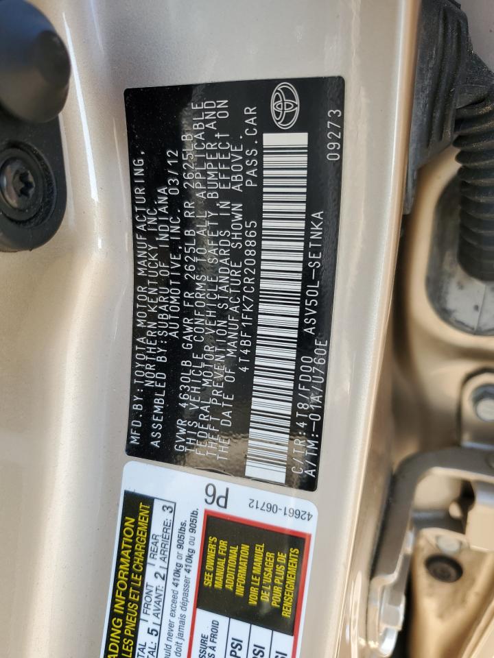 2012 Toyota Camry - Image 12