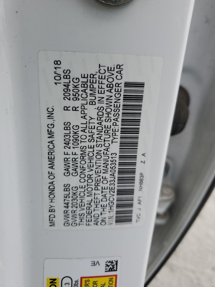 1HGCV2E33JA053513 2018 Honda Accord Sport