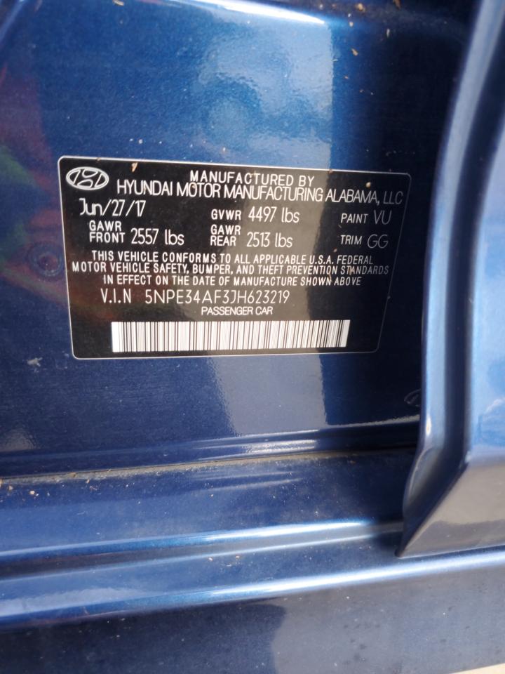 5NPE34AF3JH623219 2018 Hyundai Sonata Sport