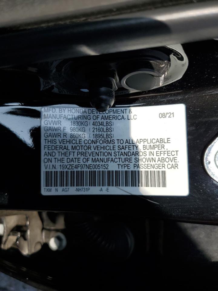 19XZE4F97NE005152 2022 Honda Insight Touring