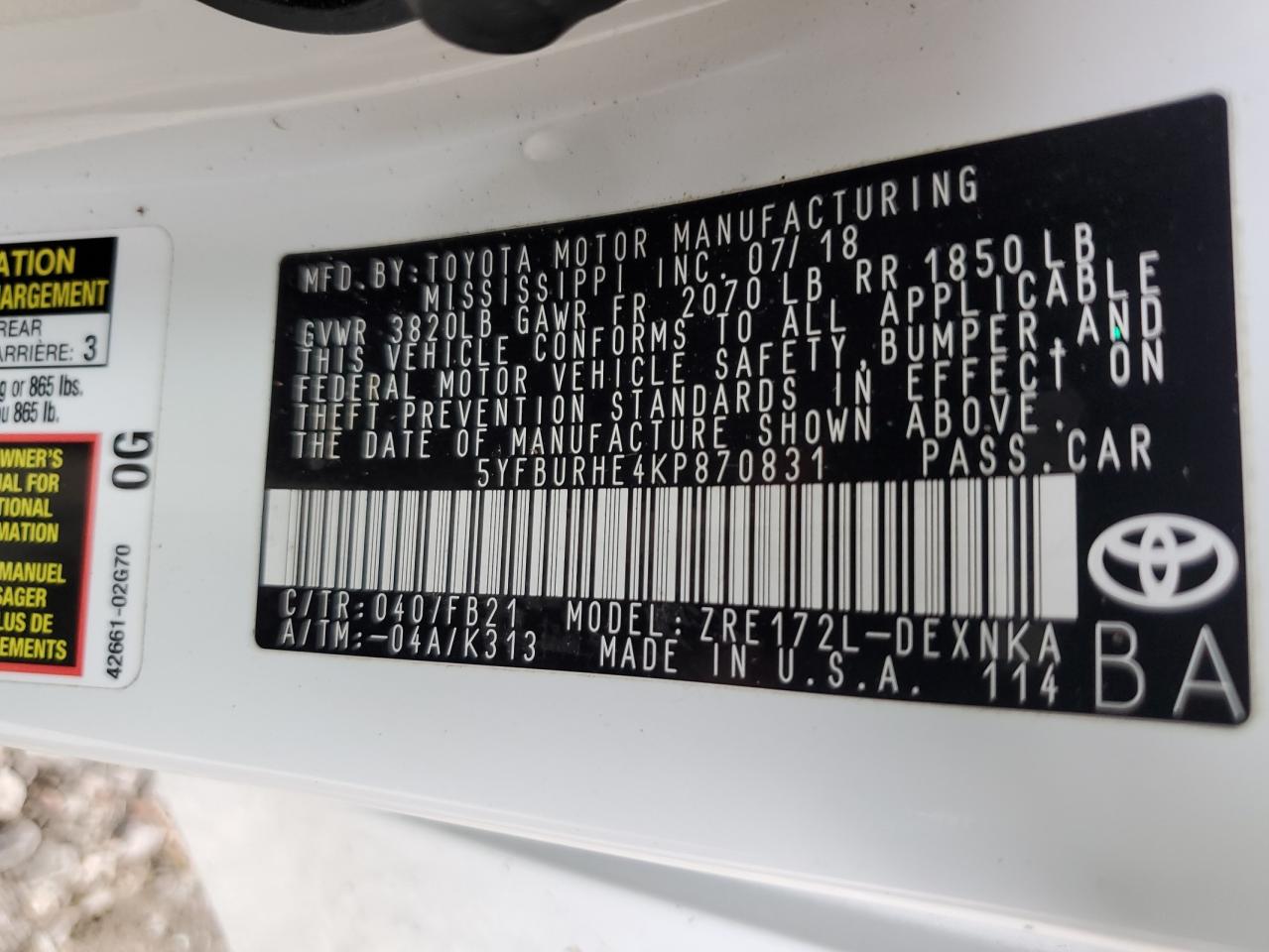 2019 Toyota Corolla - Image 13