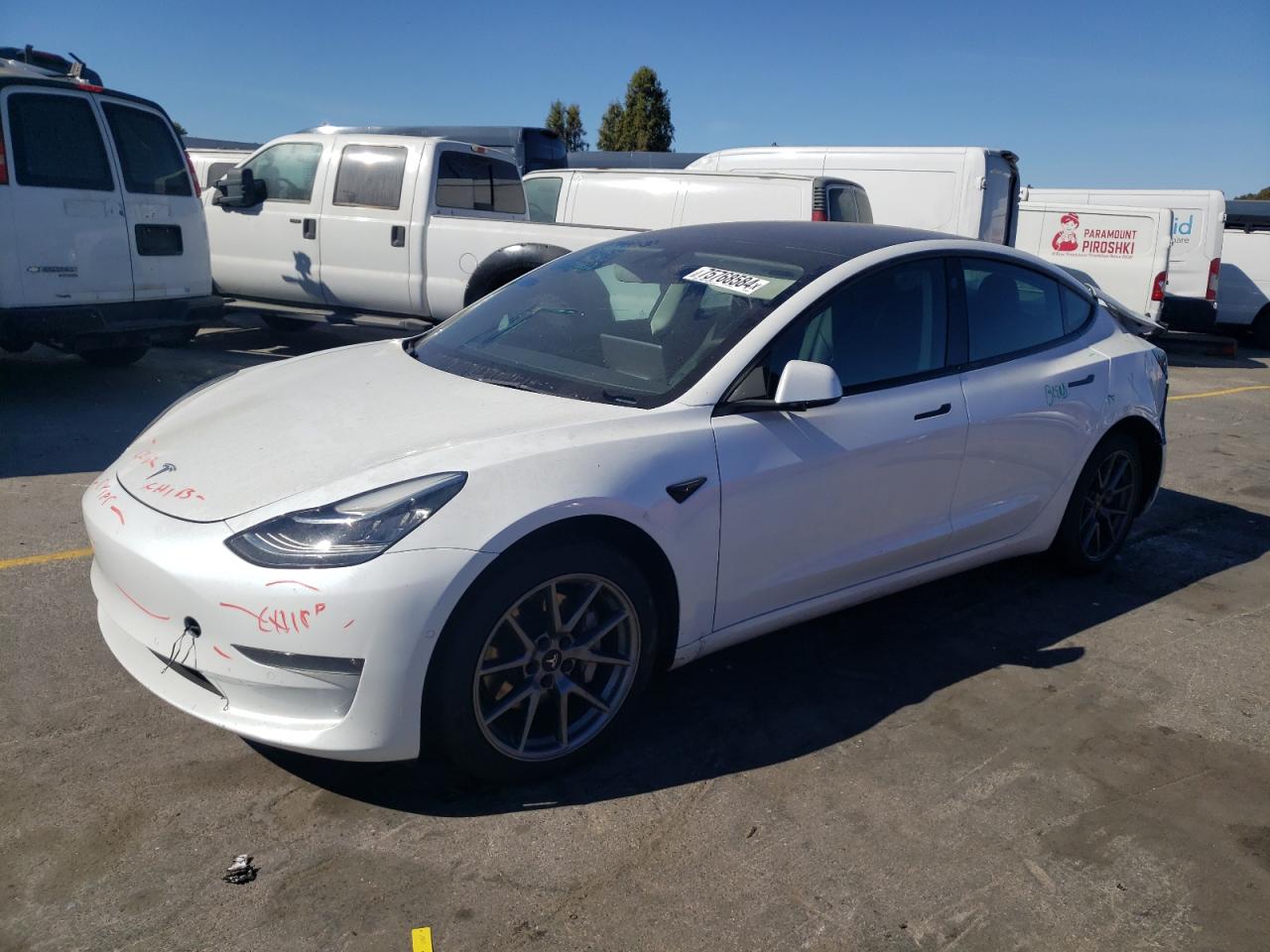 VIN 5YJ3E1EB4NF243060 2022 TESLA MODEL 3 no.1