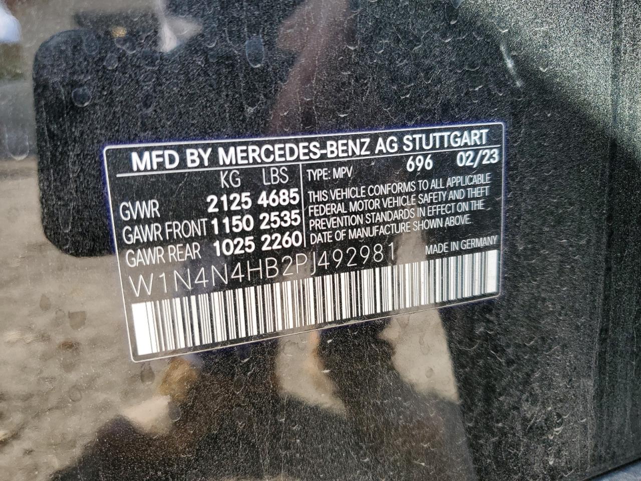 2023 Mercedes-Benz Gla 250 4Matic VIN: W1N4N4HB2PJ492981 Lot: 74749774