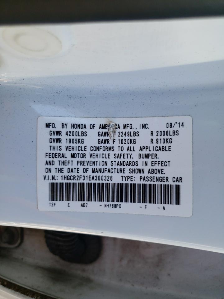 1HGCR2F31EA300326 2014 Honda Accord Lx