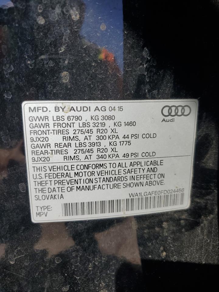 WA1LGAFE0FD024456 2015 AUDI Q7 - Image 13