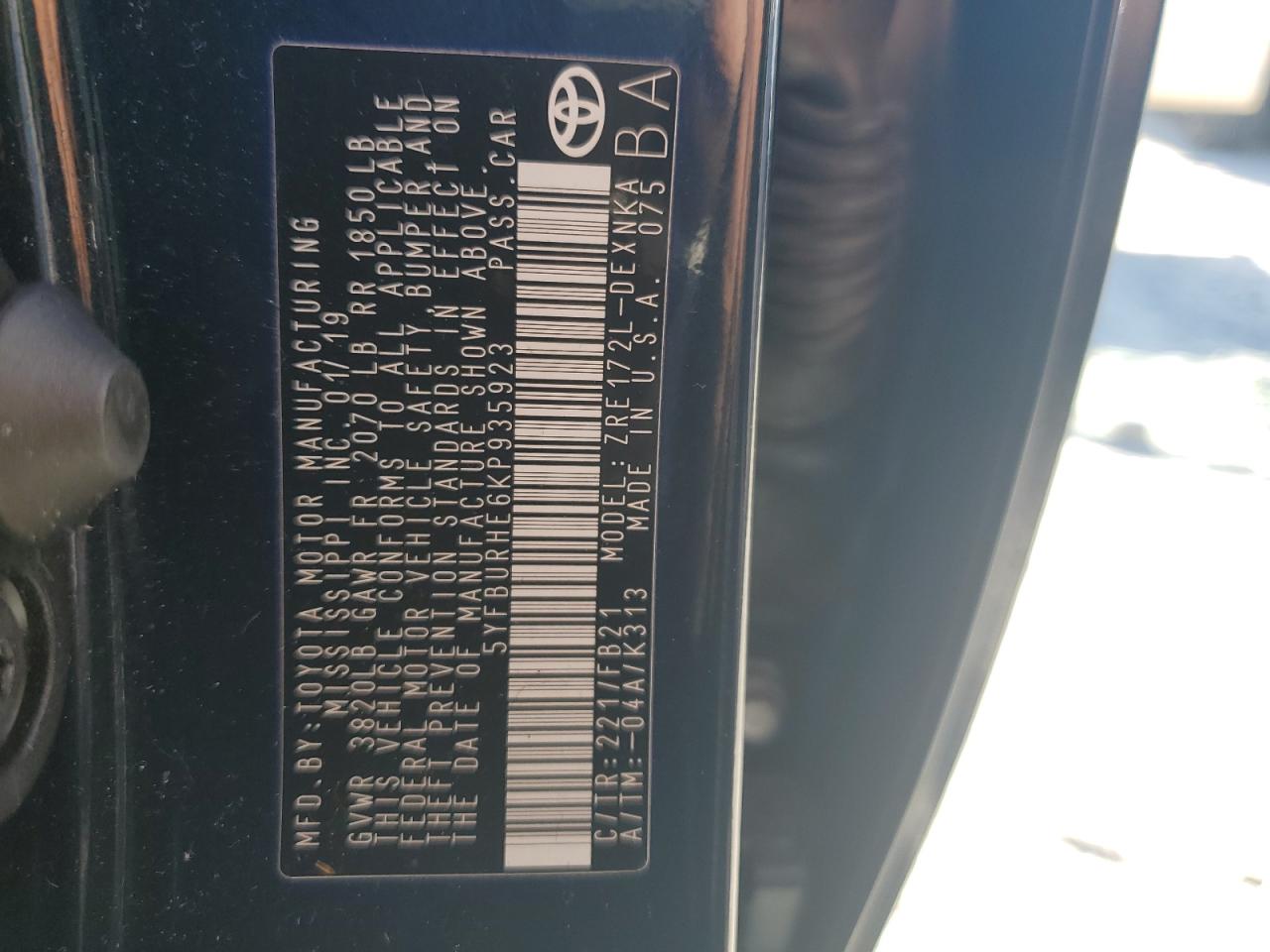 2019 Toyota Corolla - Image 12