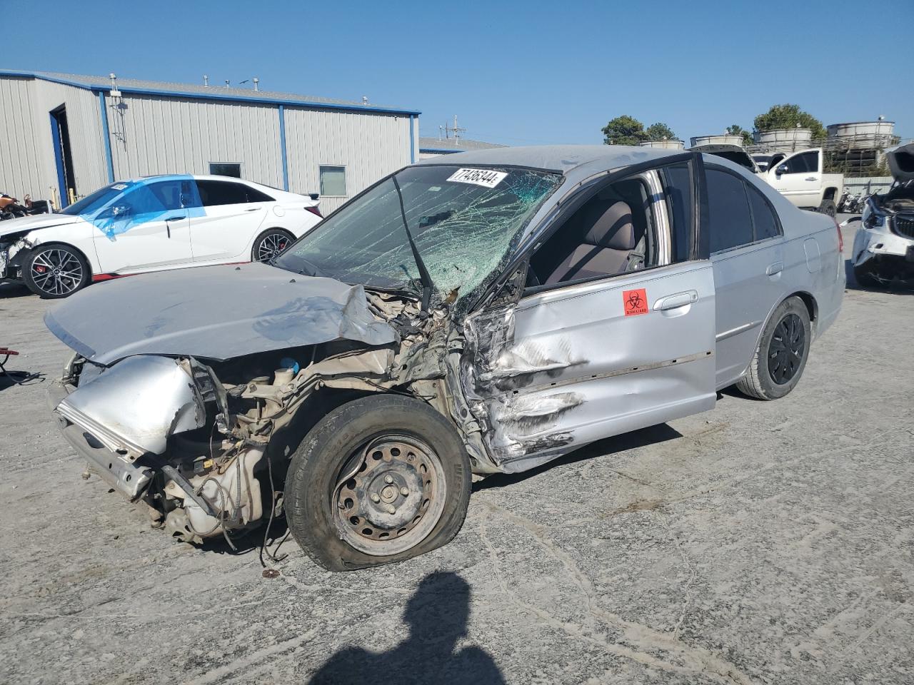 2002 Honda Civic Lx silver null gas 1HGES16592L078546 photo #1