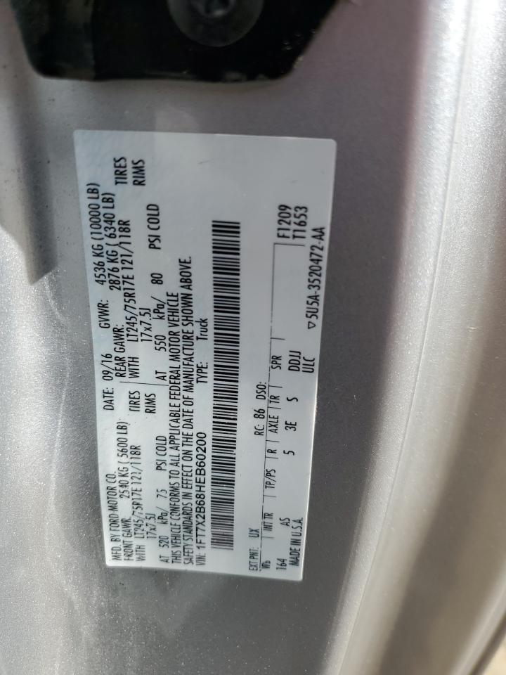 1FT7X2B68HEB60200 2017 Ford F250 Super Duty