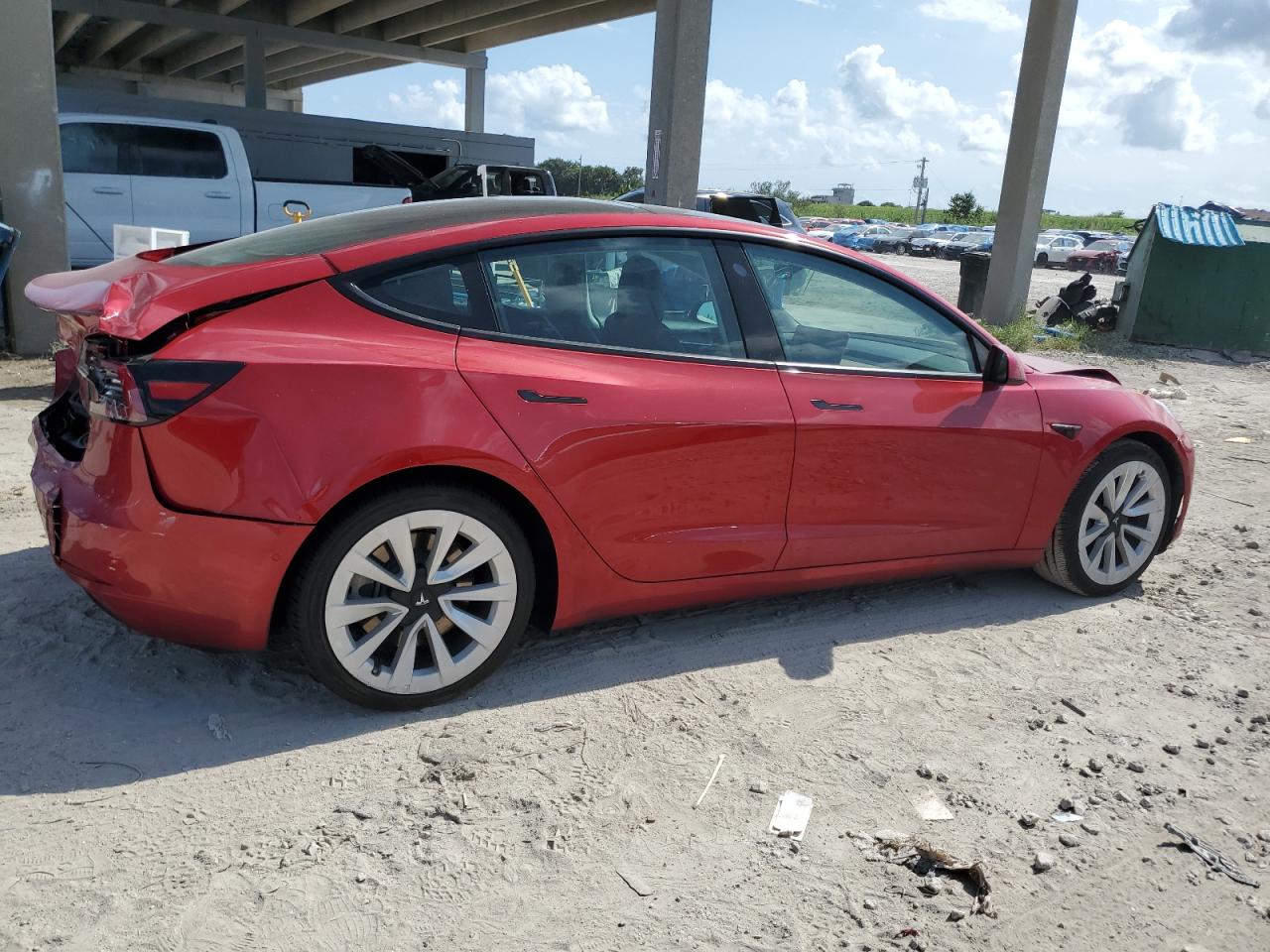 2021 Tesla Model 3 VIN: 5YJ3E1EB2MF035449 Lot: 76422014