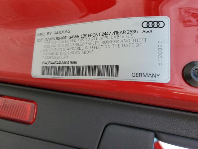 WAUDAAF44MA041596 Audi A4 PREMIUM 12