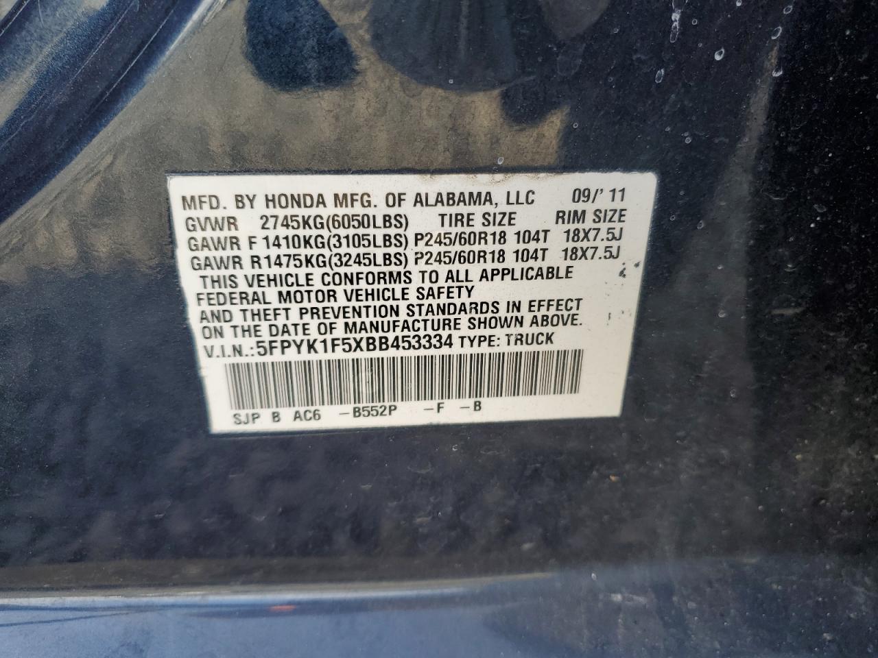 2011 Honda Ridgeline - Image 13