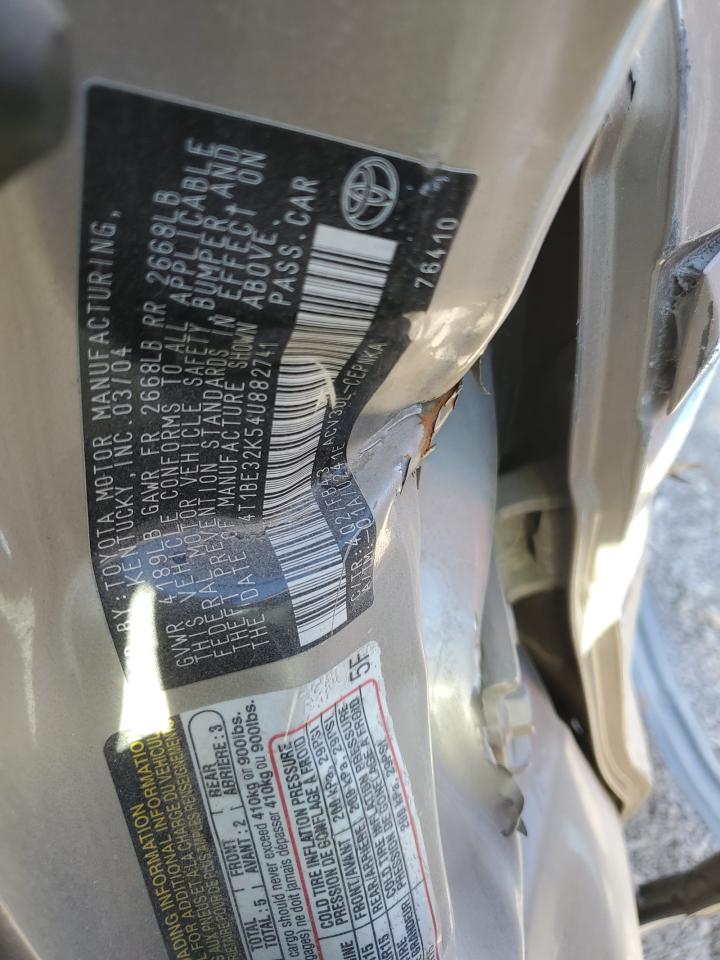 2004 Toyota Camry Le VIN: 4T1BE32K54U882741 Lot: 69169904